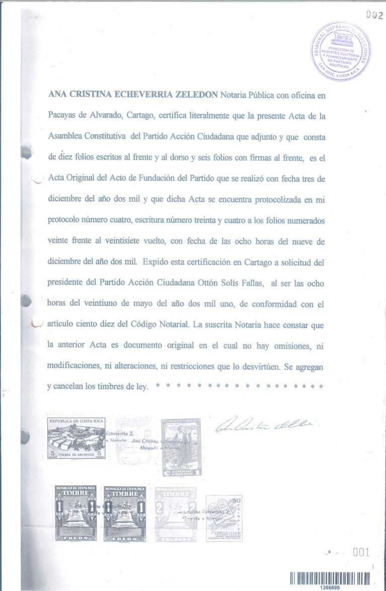 Acta de Fundación0001-00